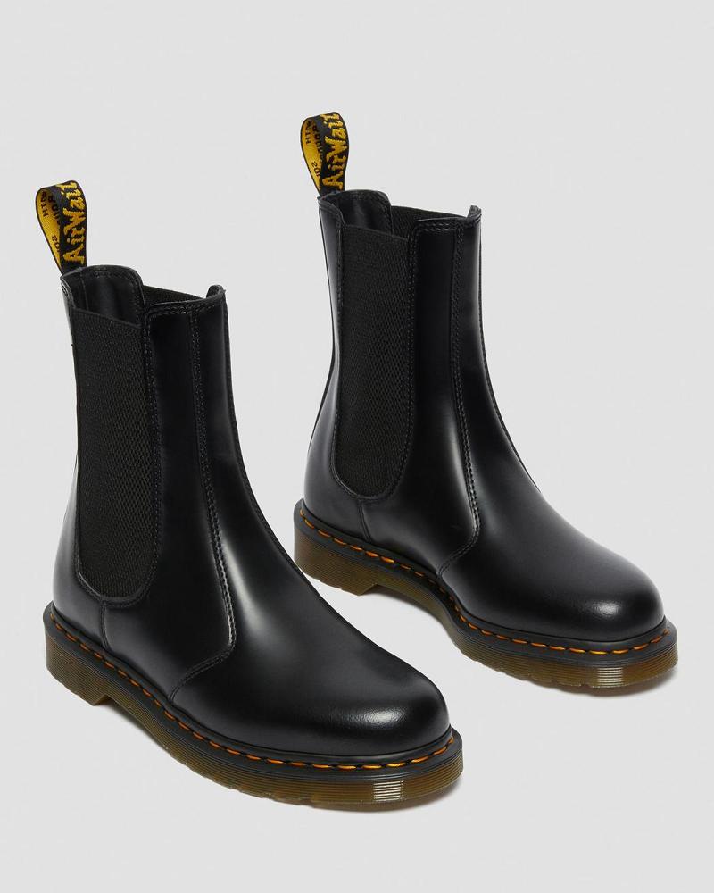 Dr Martens 2976 Hi Smooth Lær Ankelstøvletter Dame Svarte | Norge 79SGL